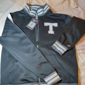 Russell Athletic Varsity Jacket - Gray and Cream